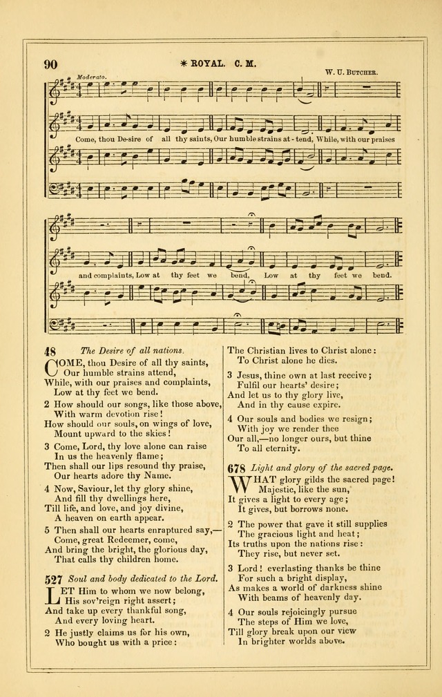 The Heart and Voice: or, Songs of Praise for the Sanctuary: hymn and tune book, designed for congregational singing in the Methodist Episcopal Church, and for congregations generally page 90