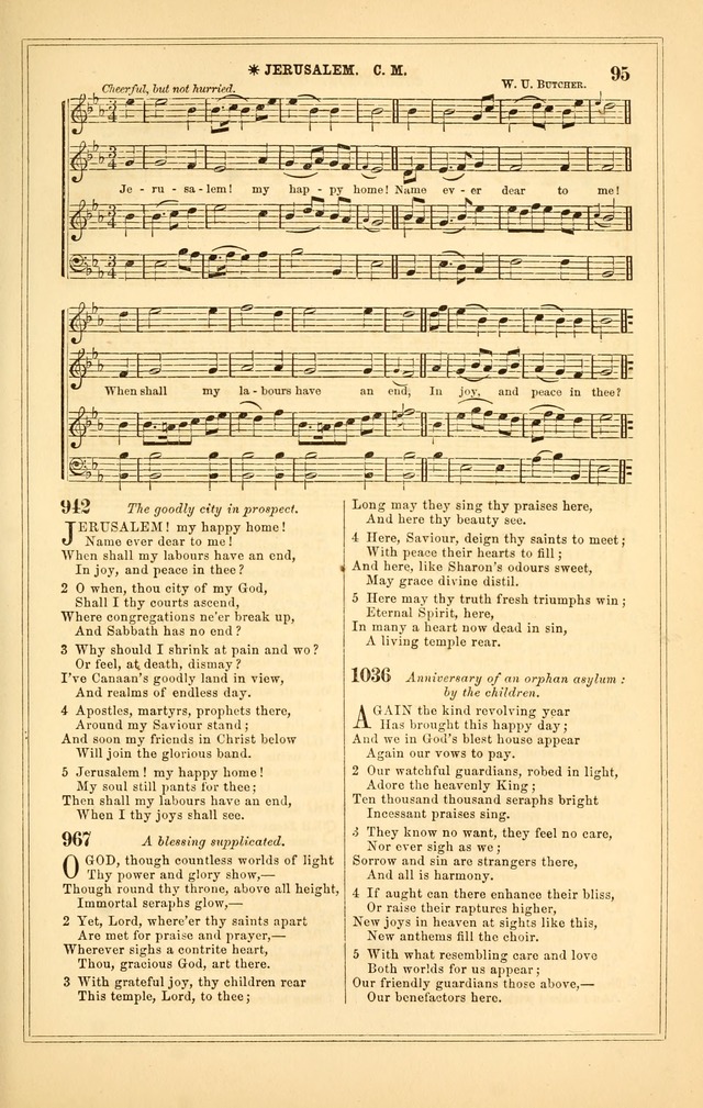 The Heart and Voice: or, Songs of Praise for the Sanctuary: hymn and tune book, designed for congregational singing in the Methodist Episcopal Church, and for congregations generally page 95