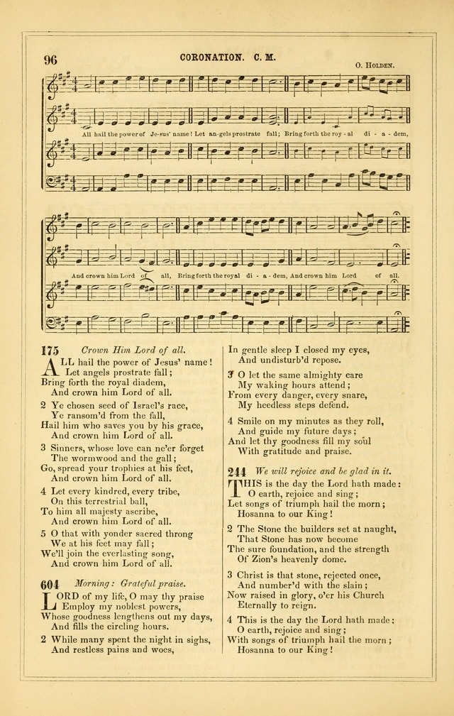 The Heart and Voice: or, Songs of Praise for the Sanctuary: hymn and tune book, designed for congregational singing in the Methodist Episcopal Church, and for congregations generally page 96