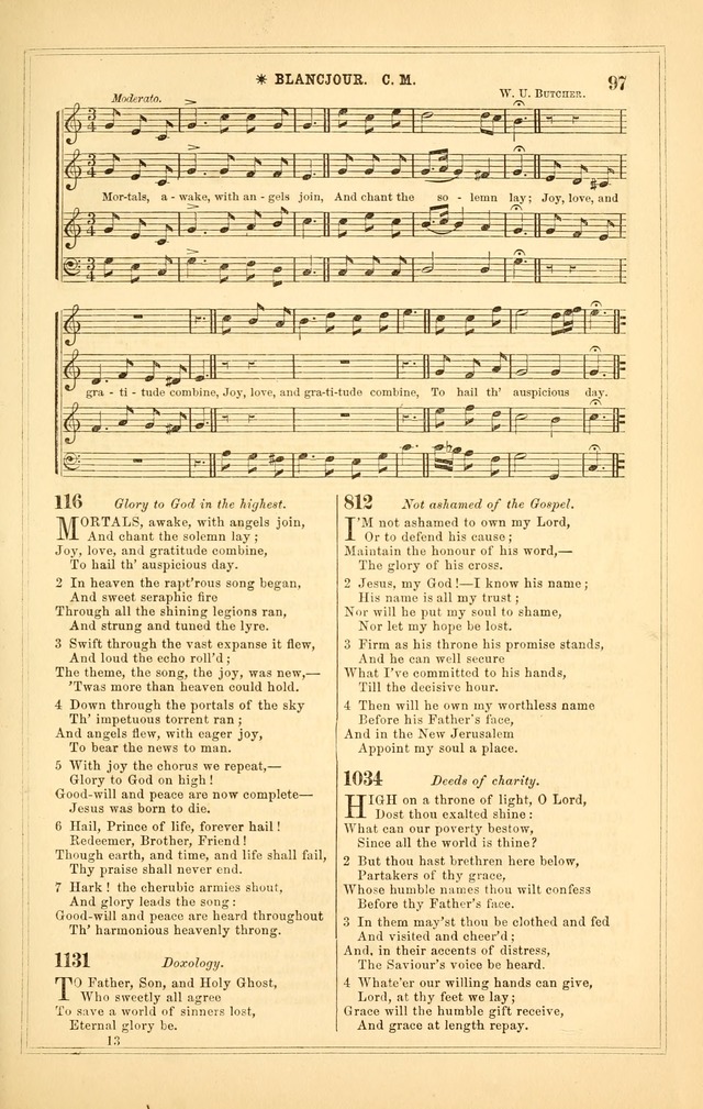 The Heart and Voice: or, Songs of Praise for the Sanctuary: hymn and tune book, designed for congregational singing in the Methodist Episcopal Church, and for congregations generally page 97