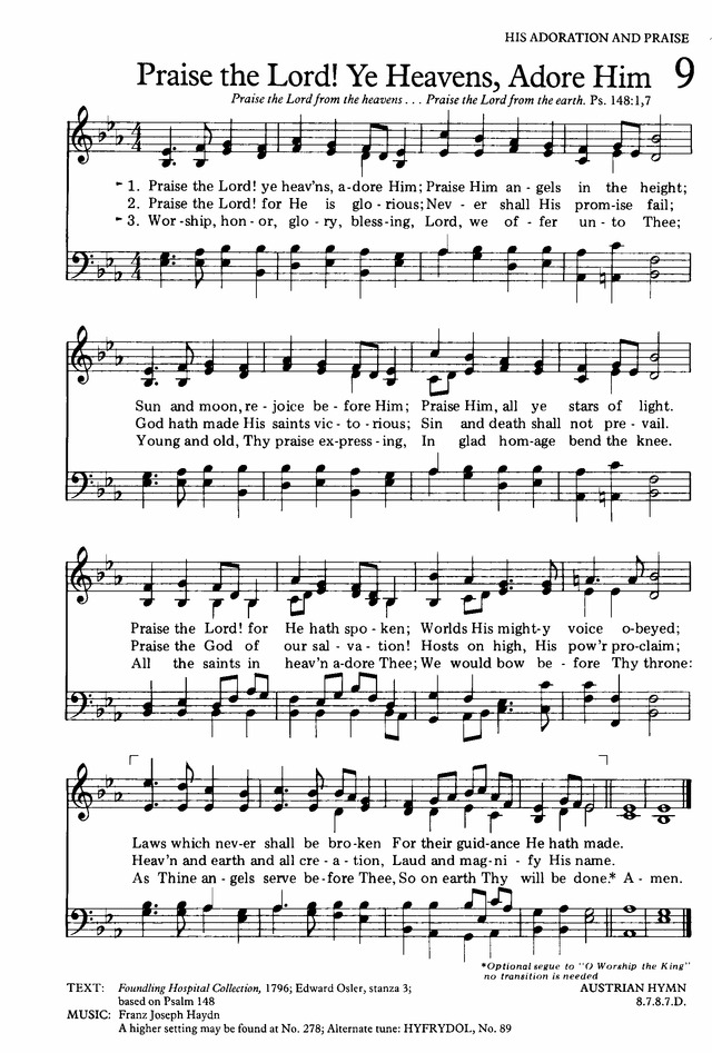 The Hymnal for Worship and Celebration page 11