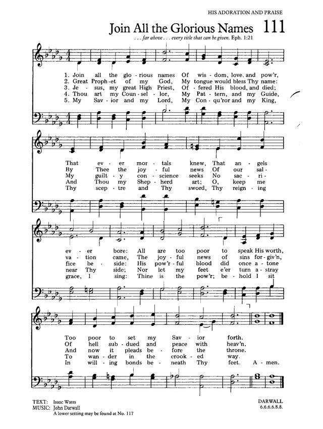 The Hymnal for Worship and Celebration page 113