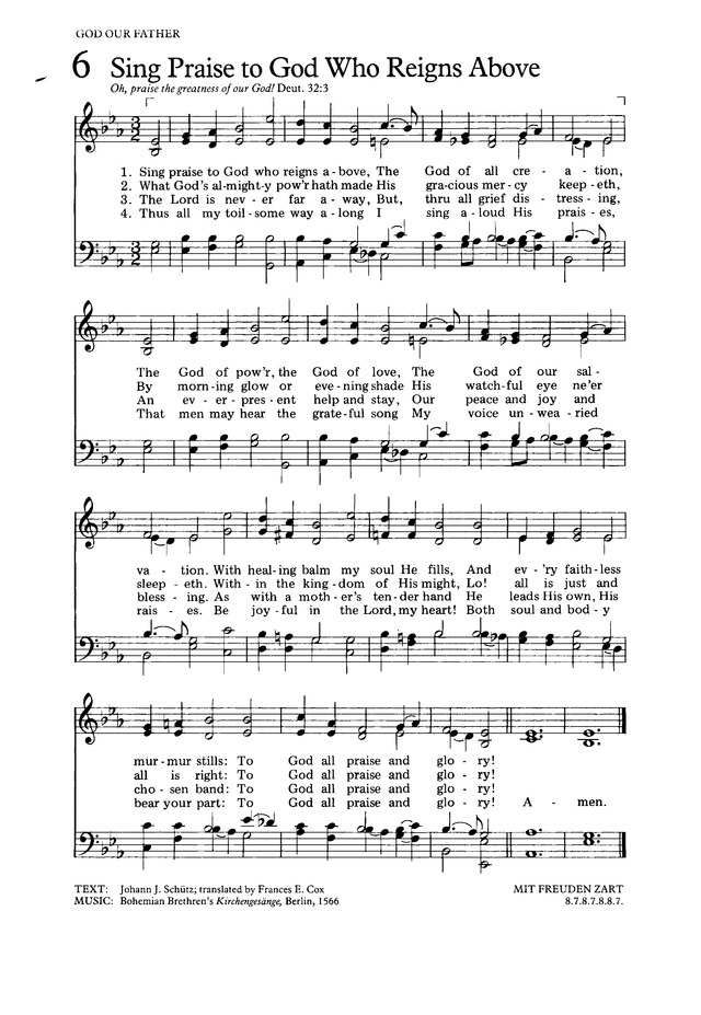 The Hymnal for Worship and Celebration page 8