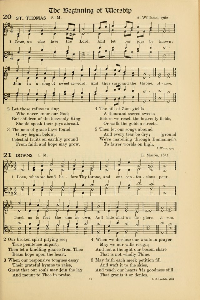 Hymns of Worship and Service. (Chapel ed.) page 15