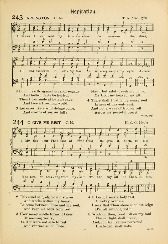 Hymns of Worship and Service. (Chapel ed.) page 177