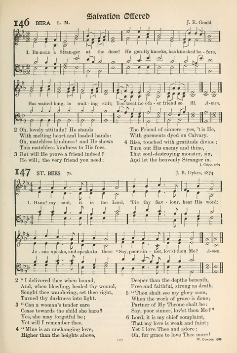 Hymns of Worship and Service: College Edition page 107