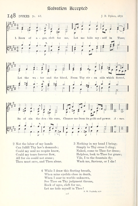 Hymns of Worship and Service: College Edition page 108