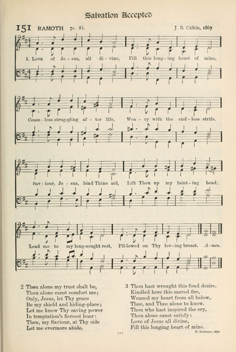 Hymns of Worship and Service: College Edition page 111