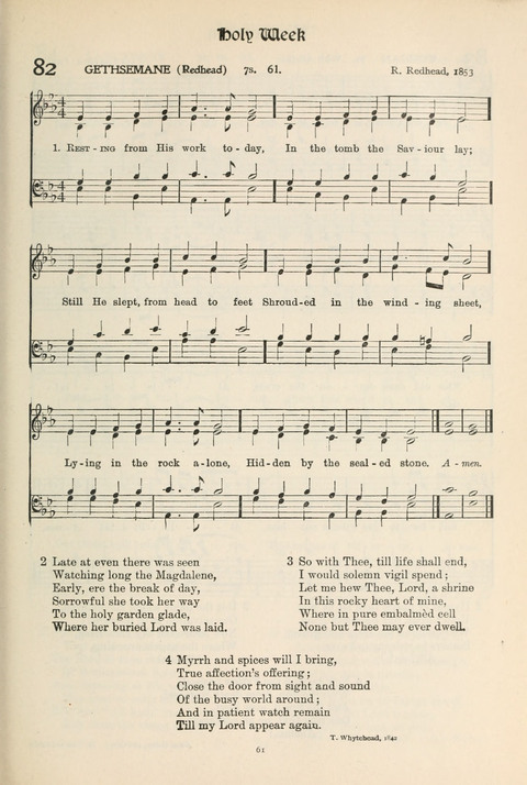 Hymns of Worship and Service: College Edition page 61