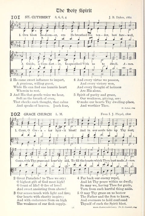Hymns of Worship and Service: College Edition page 76