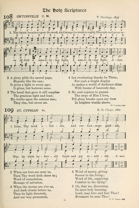 Hymns of Worship and Service: College Edition page 81