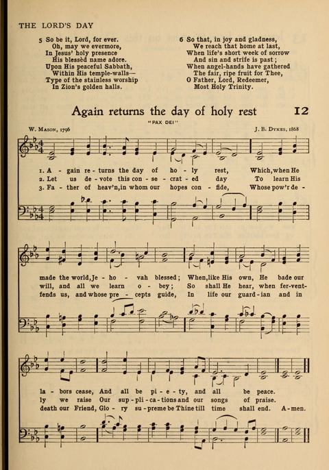 Hymns of Worship and Service: for the Sunday School page 11
