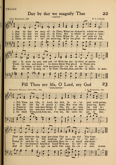 Hymns of Worship and Service: for the Sunday School page 21