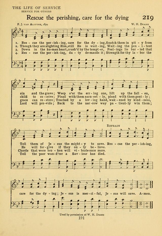 Hymns of Worship and Service: for the Sunday School page 210