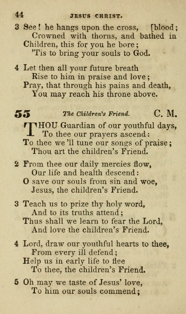 Hymns for Youth, Suitable to be Used in Sabbath and Parochial Schools page 55
