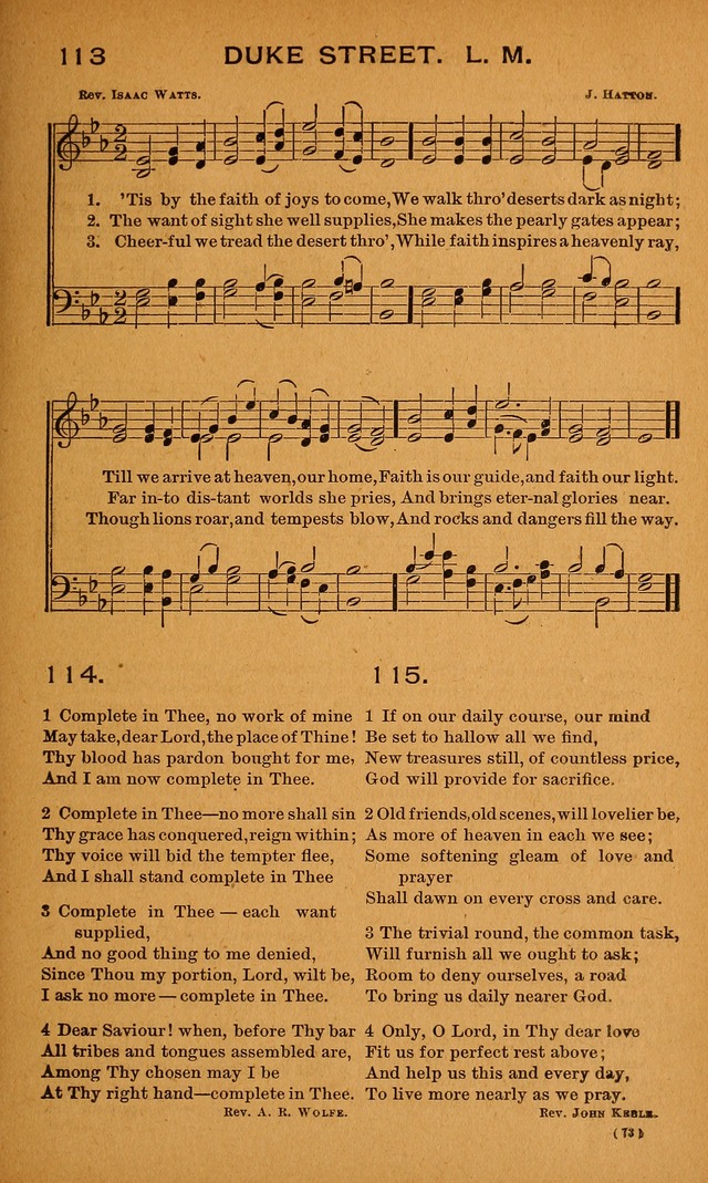 Y.P.S.C.E. Hymns of Christian Endeavor page 73
