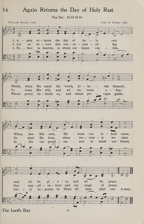 Hymns of the Christian Life page 13