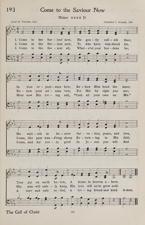 Hymns of the Christian Life page 151