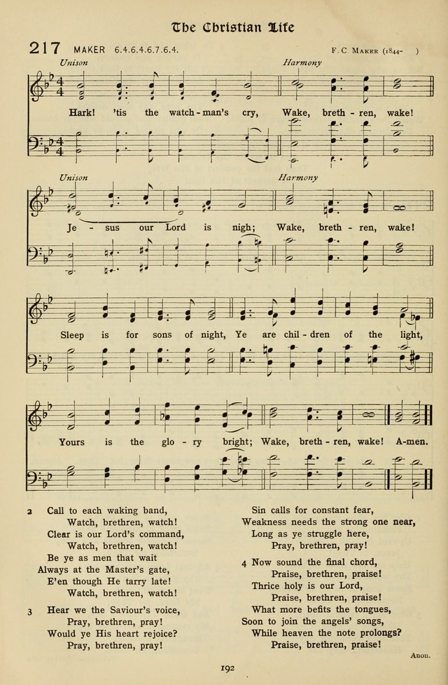 The Hymnal of Praise page 193