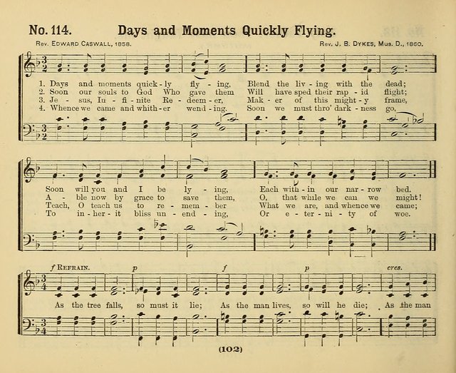 Hymns of Praise with Tunes: selected for use in Sunday school, prayer meeting, and home circle page 102