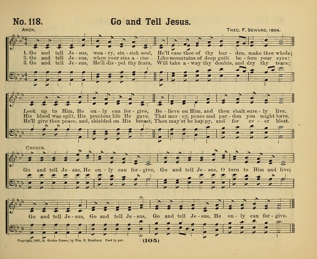 Hymns of Praise with Tunes: selected for use in Sunday school, prayer meeting, and home circle page 105
