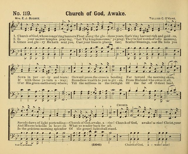 Hymns of Praise with Tunes: selected for use in Sunday school, prayer meeting, and home circle page 106