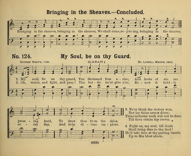 Hymns of Praise with Tunes: selected for use in Sunday school, prayer meeting, and home circle page 111
