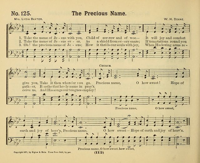 Hymns of Praise with Tunes: selected for use in Sunday school, prayer meeting, and home circle page 112