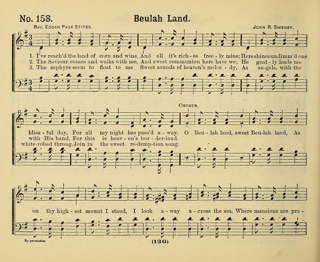 Hymns of Praise, with Tunes: selected for use in Sunday school, prayer meeting, and home circle page 136