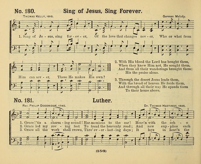 Hymns of Praise with Tunes: selected for use in Sunday school, prayer meeting, and home circle page 156