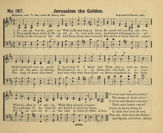 Hymns of Praise with Tunes: selected for use in Sunday school, prayer meeting, and home circle page 161