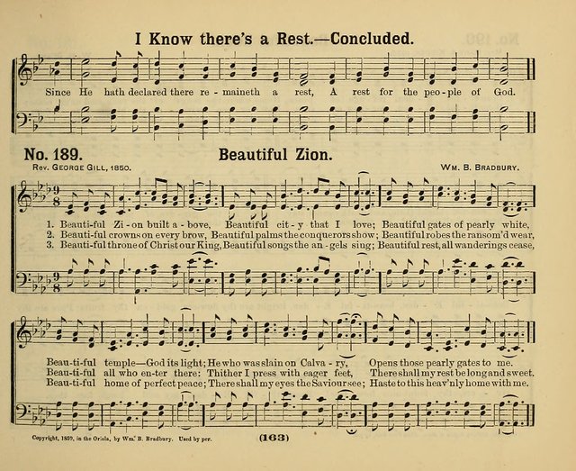 Hymns of Praise with Tunes: selected for use in Sunday school, prayer meeting, and home circle page 163