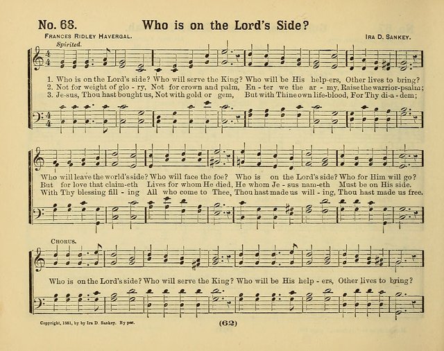 Hymns of Praise with Tunes: selected for use in Sunday school, prayer meeting, and home circle page 62