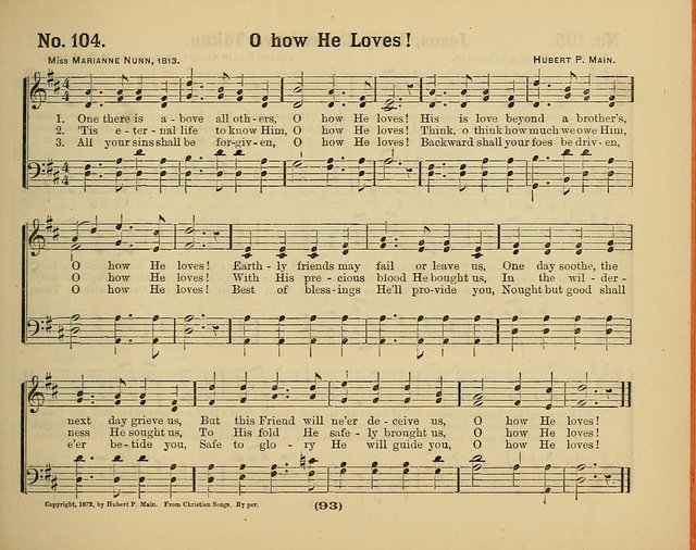 Hymns of Praise with Tunes: selected for use in Sunday school, prayer meeting, and home circle page 93