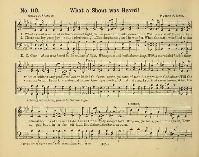 Hymns of Praise with Tunes: selected for use in Sunday school, prayer meeting, and home circle page 98