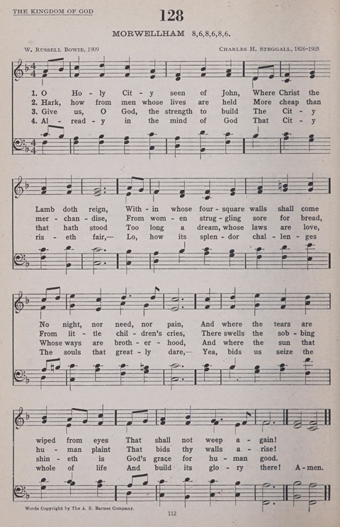Hymns of the United Church page 112