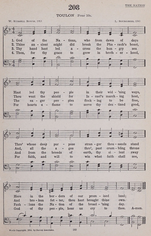 Hymns of the United Church page 183
