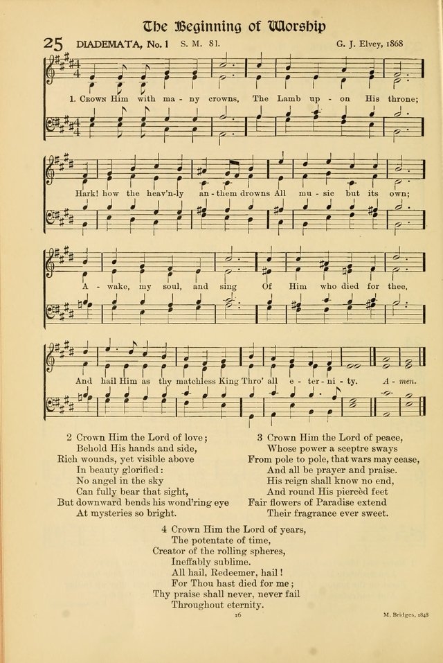 Hymns of Worship and Service page 16