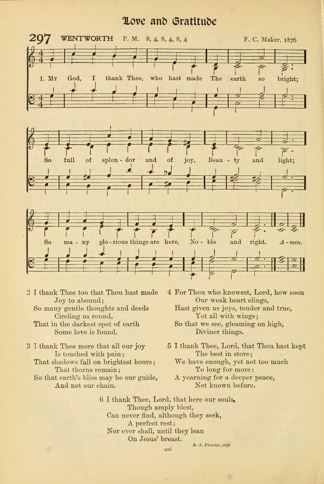 Hymns of Worship and Service page 216