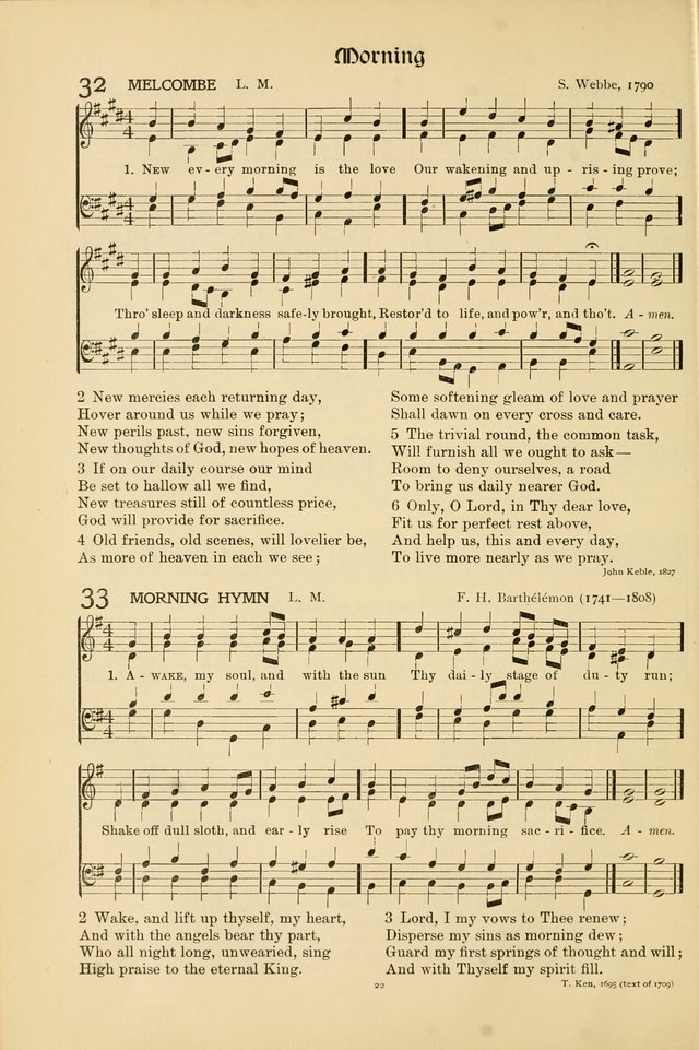 Hymns of Worship and Service page 22