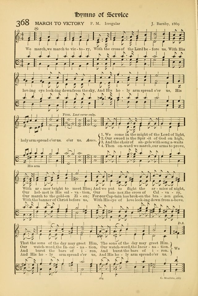 Hymns of Worship and Service page 264