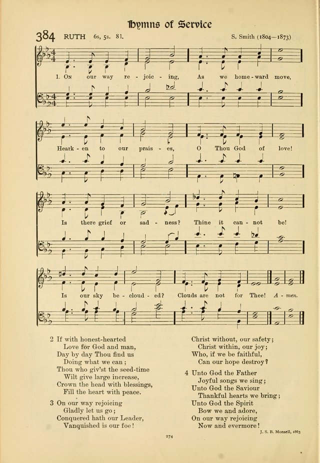 Hymns of Worship and Service page 274