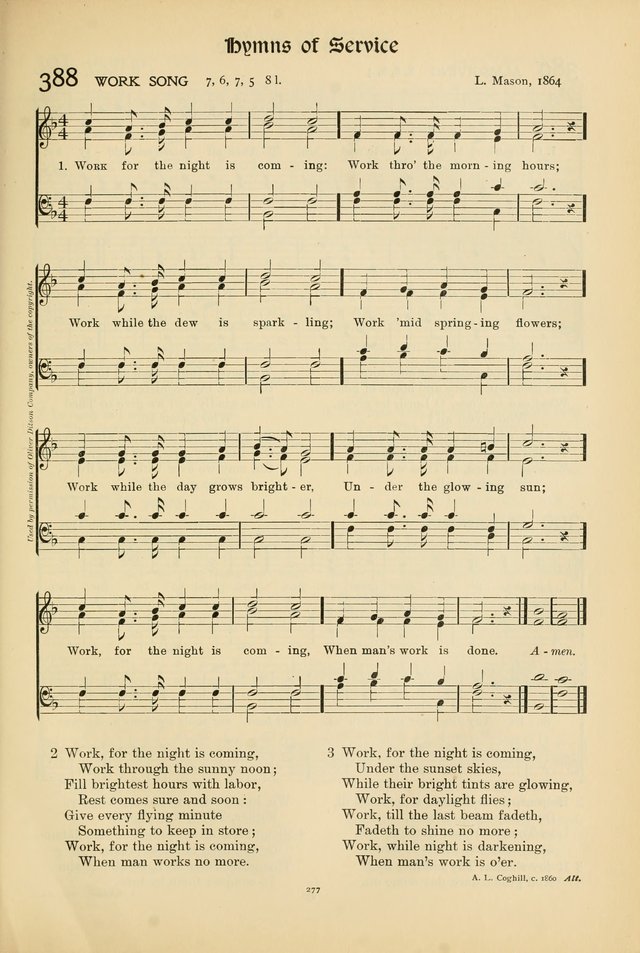 Hymns of Worship and Service page 277