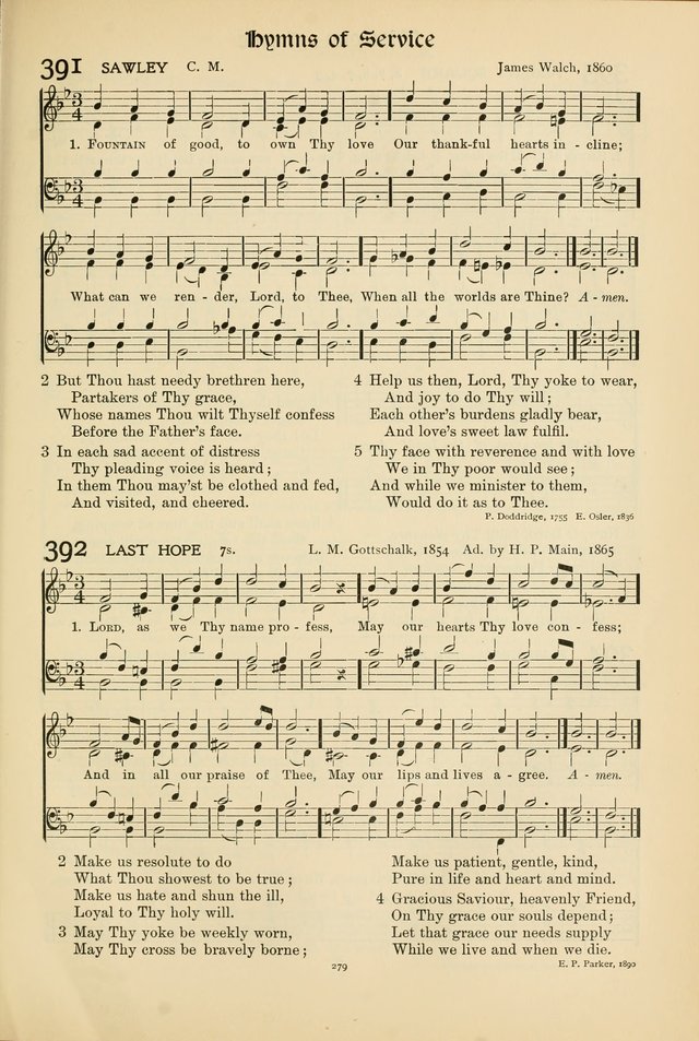 Hymns of Worship and Service page 279