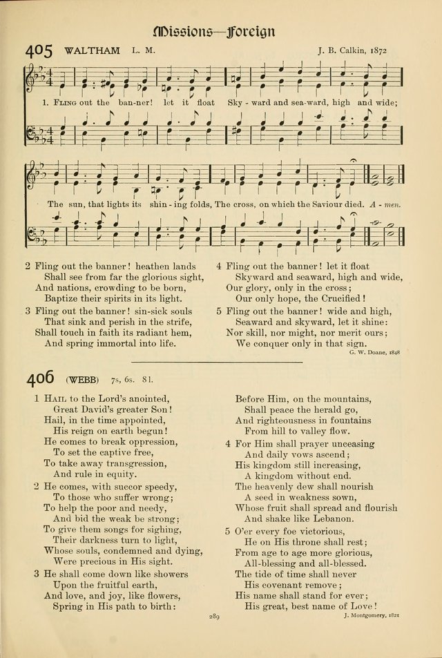 Hymns of Worship and Service page 289