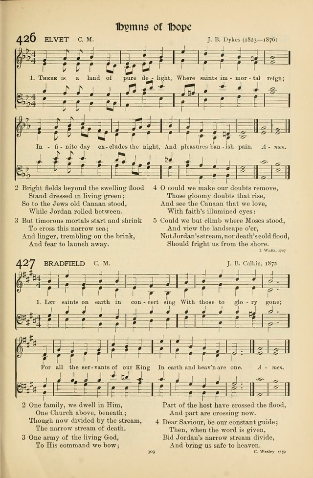 Hymns of Worship and Service page 309