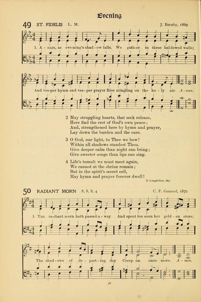 Hymns of Worship and Service page 36