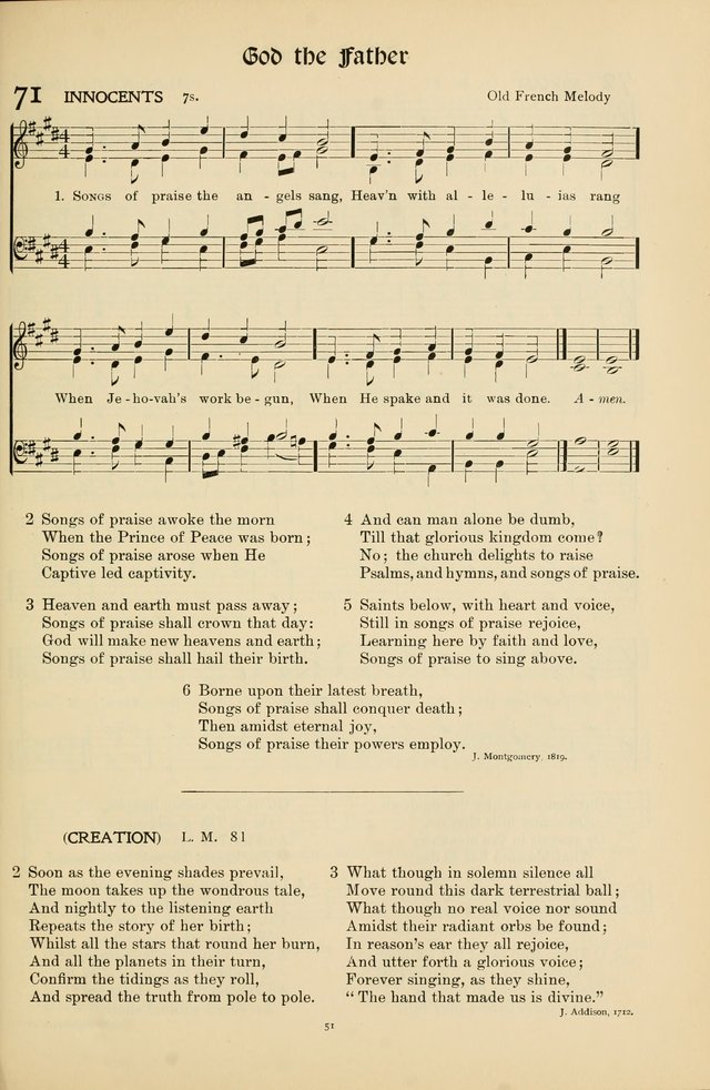 Hymns of Worship and Service page 51