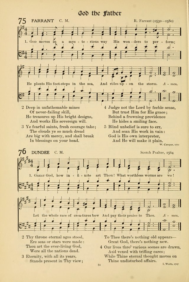 Hymns of Worship and Service page 54