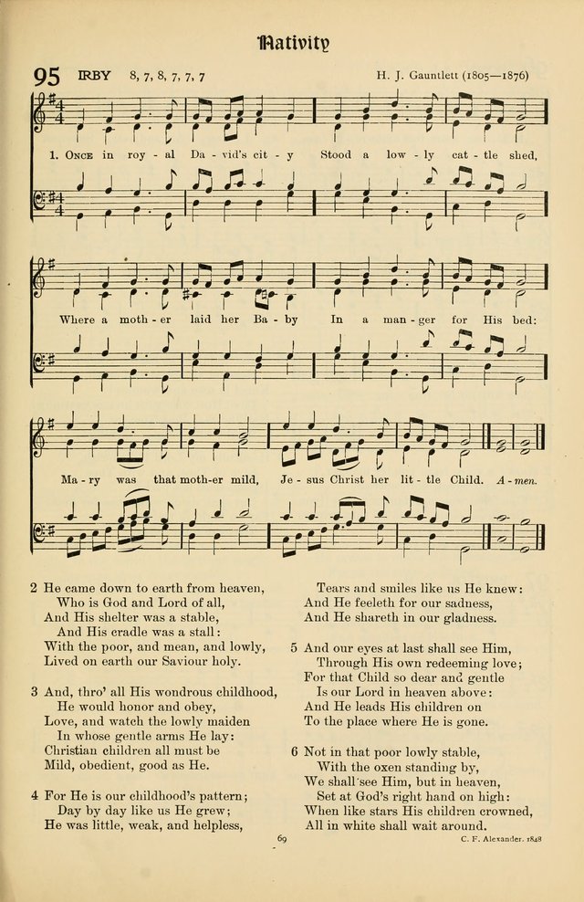 Hymns of Worship and Service page 69